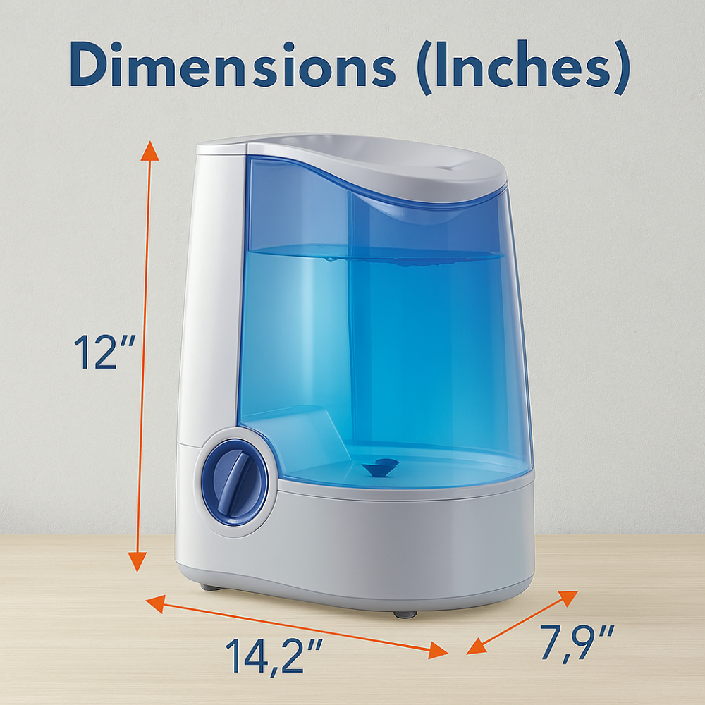 Warm Mist Humidifier 1-Gallon