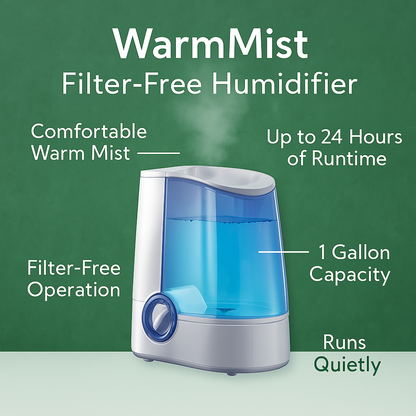 Warm Mist Humidifier 1-Gallon