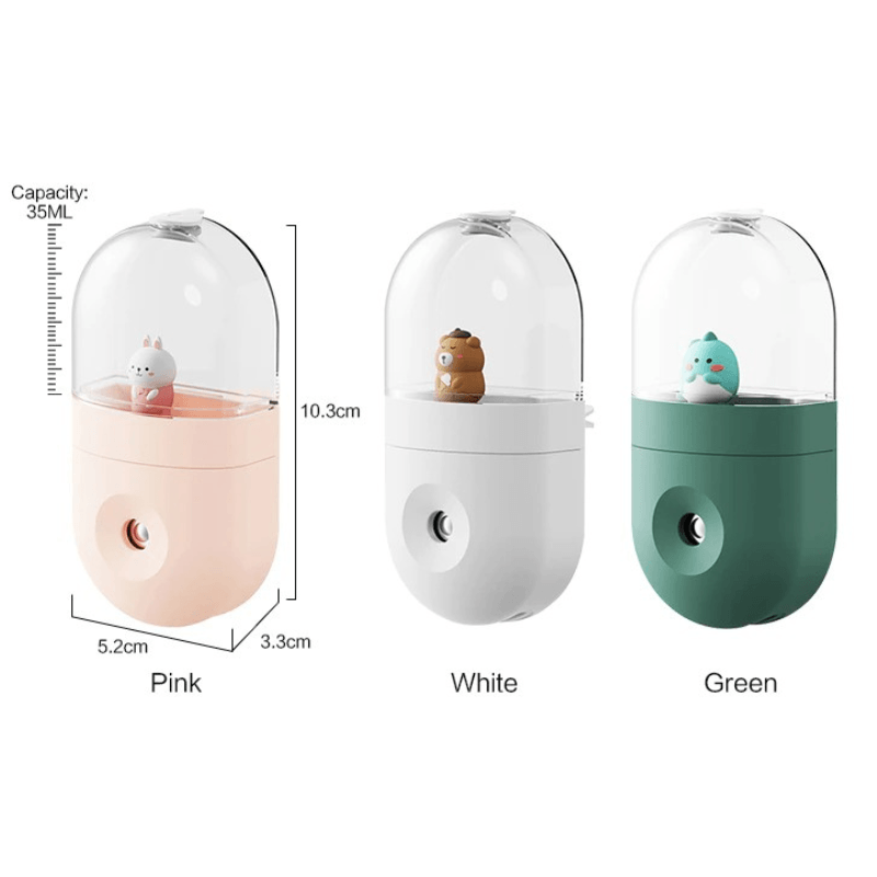 Cartoon Doll Car Humidifier With Wireless Aromatherapy Diffuser