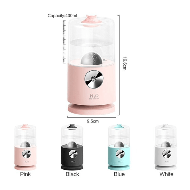 Automatic Rotary Air Humidifier With Wireless Charging Aromatherapy