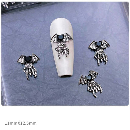 Gothastic 3D Gothic Halloween Nail Charms – Pack of 10