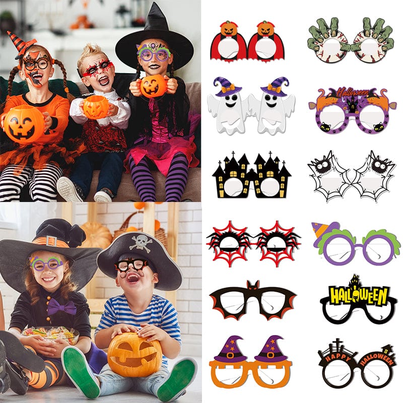 Partyboo Halloween Party Paper Glasses – Set of 6/12
