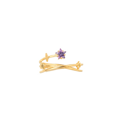 JOJO‘s 18k Gold Natural Star Sapphire Ring