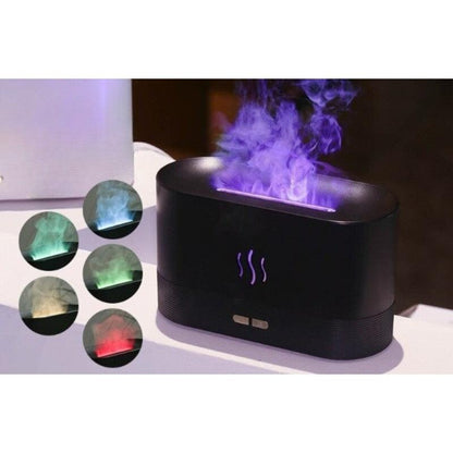 Flame Aroma Diffuser With Organic Essential Oil Set