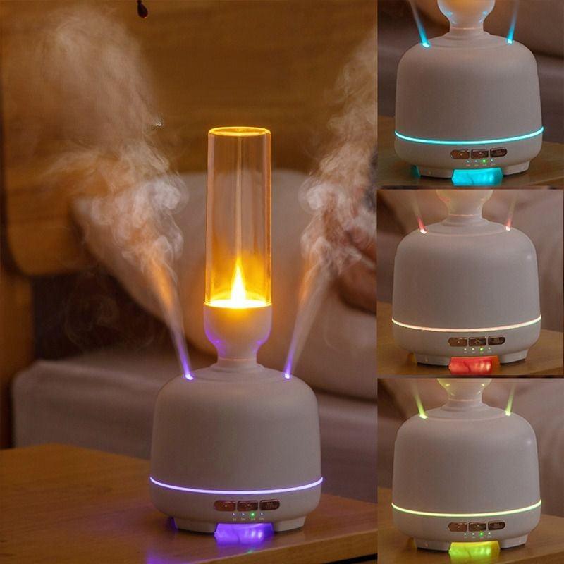 Electric Candle Lighting Lamp With Ultrasonic Aroma Diffuser