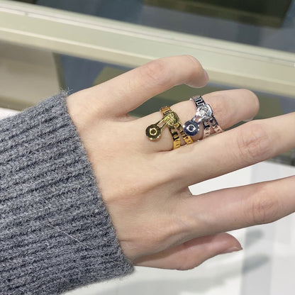 JOJO‘s 925 Silver Gold-Plated Original Design Zipper Ring