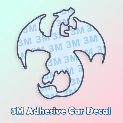Pokem Charizard Homemade Trendy Pin 3M Car Decal