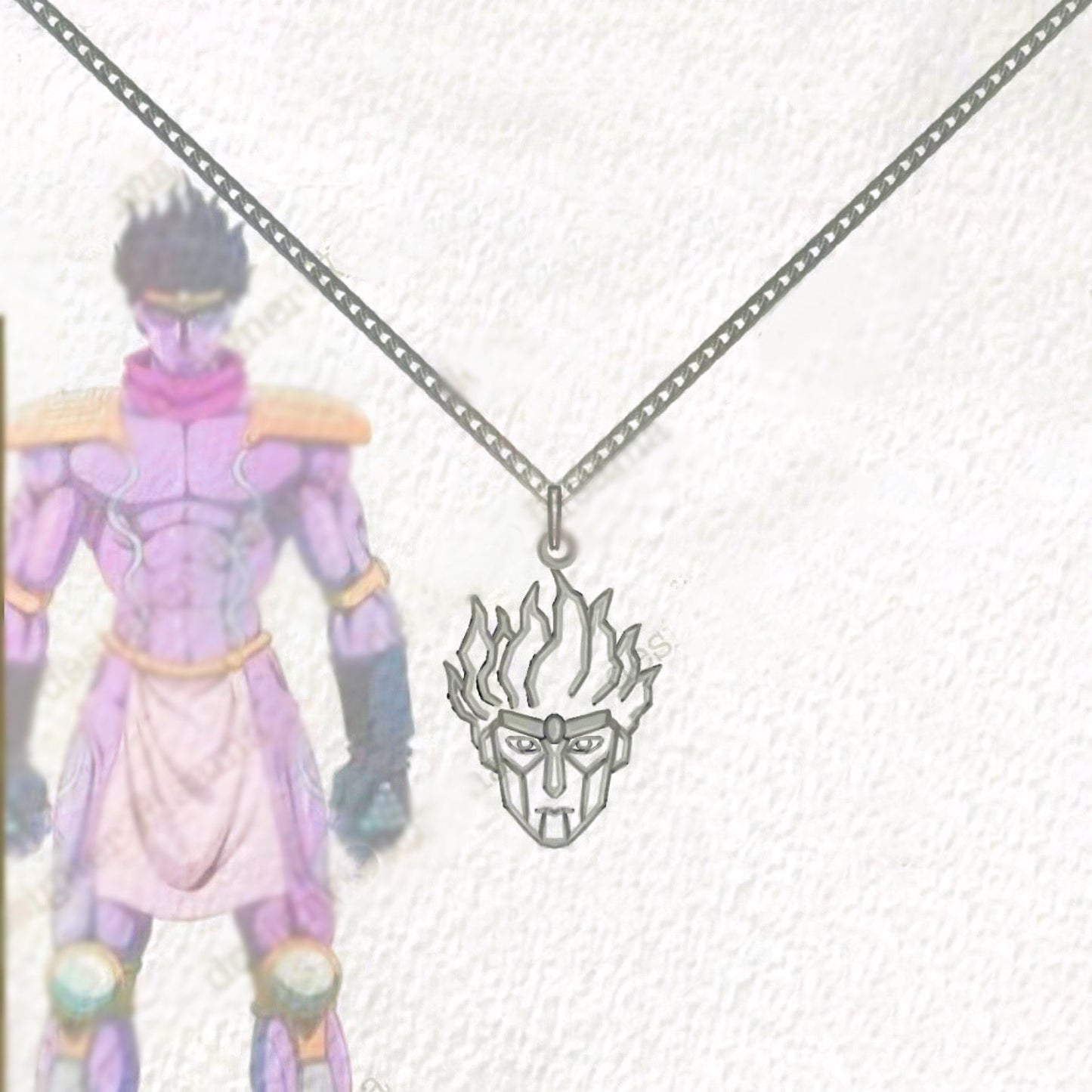 JOJO‘s Platinum Star Medium-length Sweater Chain Y2K Subculture Trend Necklack
