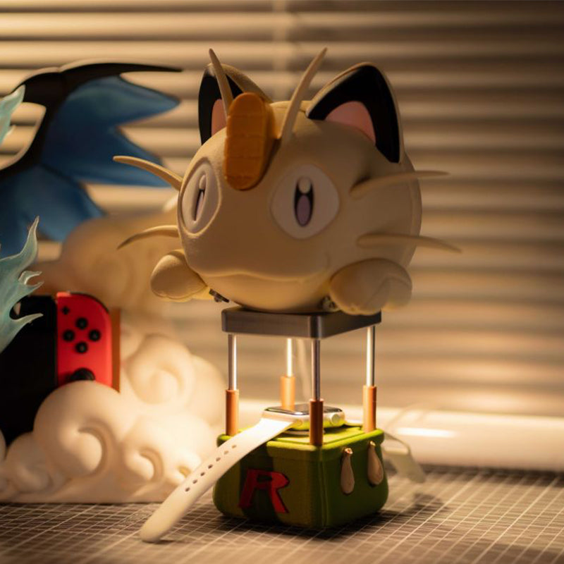 Meowth Hot Air Balloon Charging Stand & Night Lamp