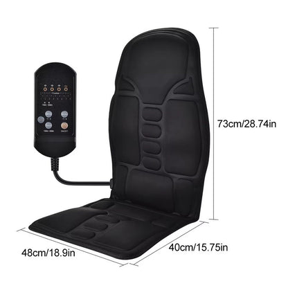 Electric Massage Chair Pad with Soothing Heat Therapy - Ideal for Home & Car