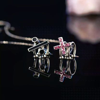 JOJO's Anime-inspired Ear Clip with Addition, Subtraction, Multiplication, and Division Symbols