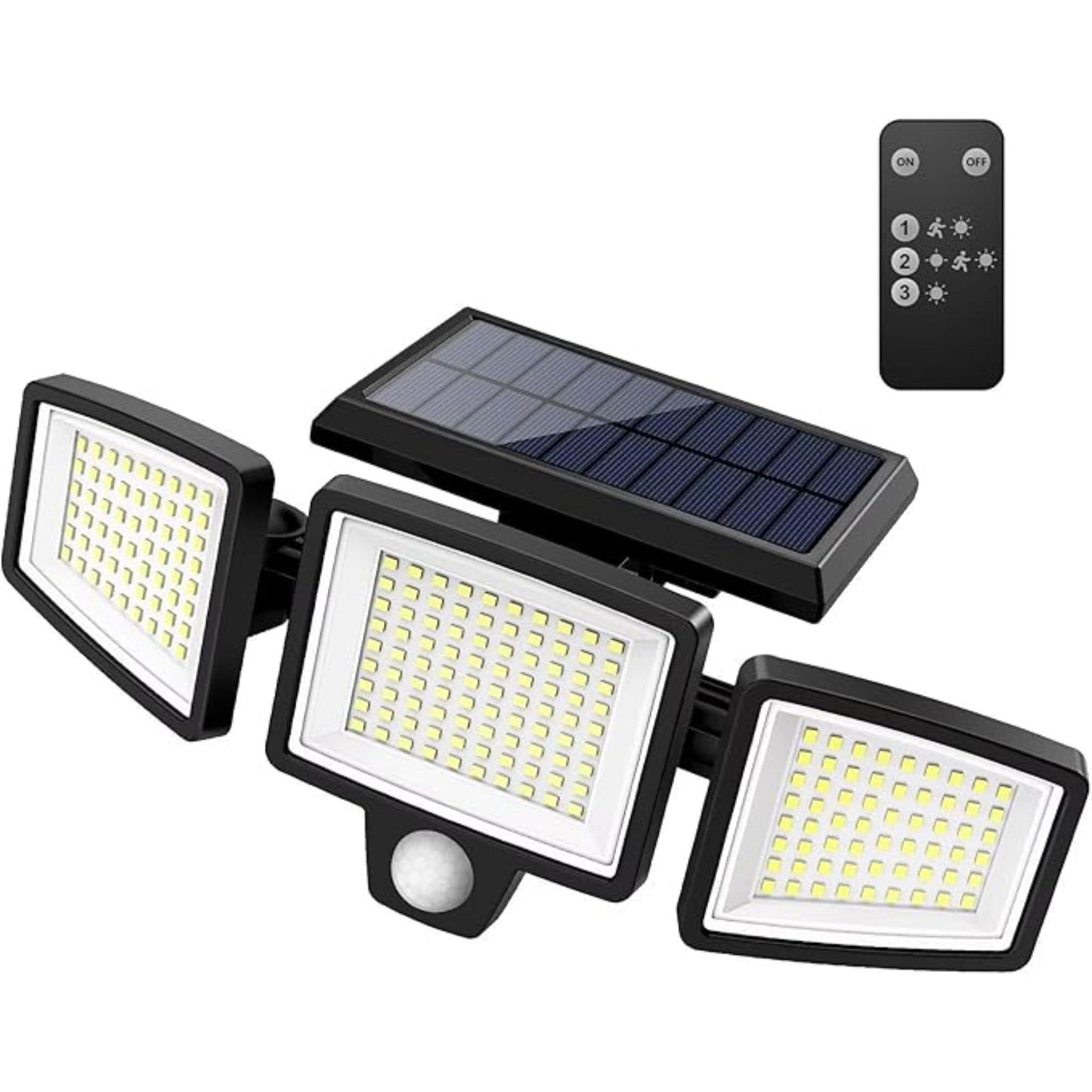 Solar Motion Sensor Floodlight Wireless LED Wall Light