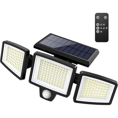Solar Motion Sensor Floodlight Wireless LED Wall Light