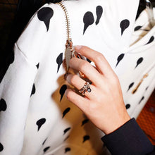 JOJO‘s 925 Silver Gold-Plated Original Design Zipper Ring