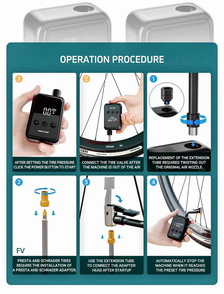 Electric Mini Bike Pump