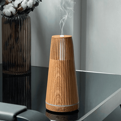 USB Portable Wood Grain Diffuser With Efficient Essential Oils