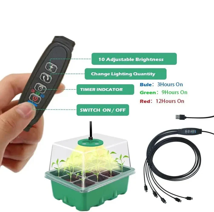 Household New Nursery Pot With Lamp