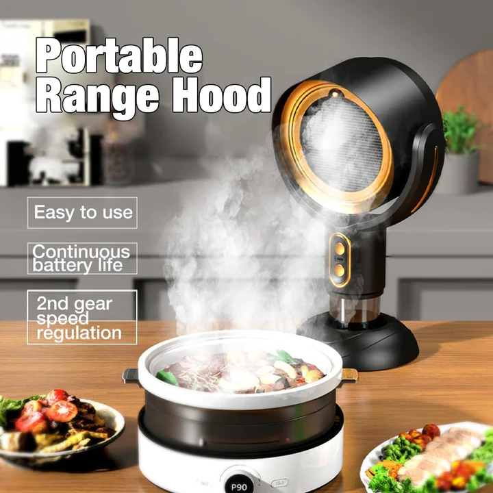 Portable Extractor Hood, Powerful and  Rechargeable