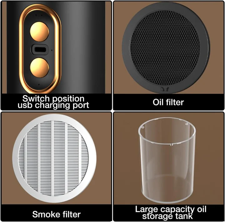 Portable Extractor Hood, Powerful and  Rechargeable