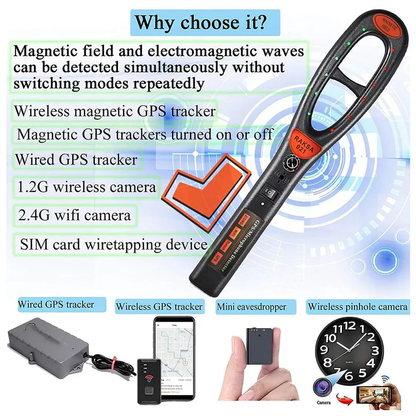 Latest Technology GPS tracker detector with free detection tube