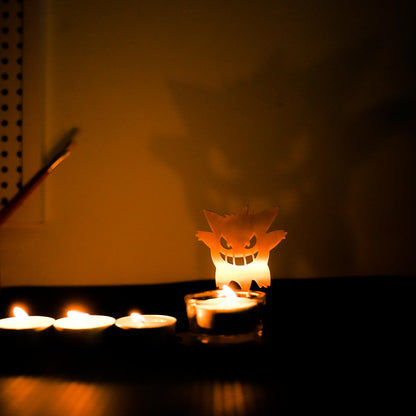 Gengar&Pikachu Wooden  projection candlestick