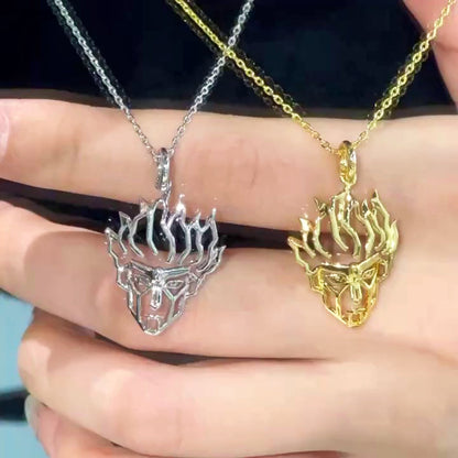 JOJO‘s Platinum Star Medium-length Sweater Chain Y2K Subculture Trend Necklack