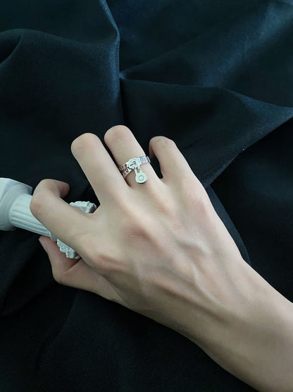 JOJO‘s 925 Silver Gold-Plated Original Design Zipper Ring