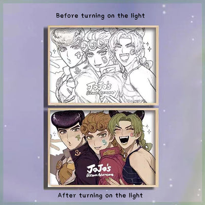 JoJo's Bizarre Adventure Decorative Painting Night Light
