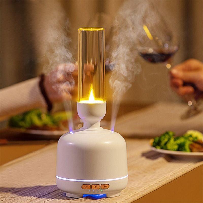 Electric Candle Lighting Lamp With Ultrasonic Aroma Diffuser