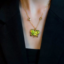 JOJO's Colorful Enamel Butterfly Necklace