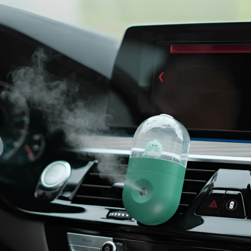 Cartoon Doll Car Humidifier With Wireless Aromatherapy Diffuser