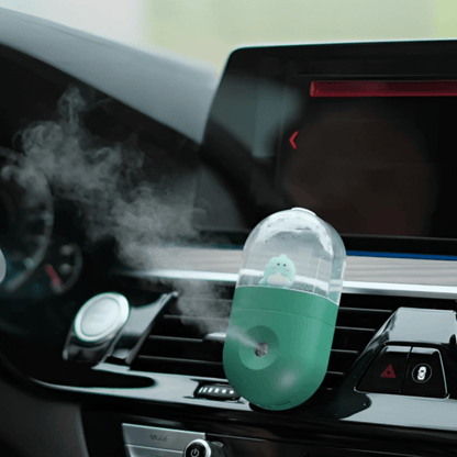 Cartoon Doll Car Humidifier With Wireless Aromatherapy Diffuser