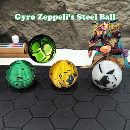 JoJo's Bizarre Adventure Steel Ball Run Gyro Zeppeli Golden Spin Steel Ball
