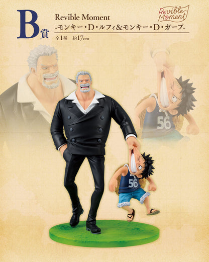 Figurine One Piece - Monkey D. Garp & Monkey D. Luffy Ichiban Kuji Road to Dawn Revible Moment
