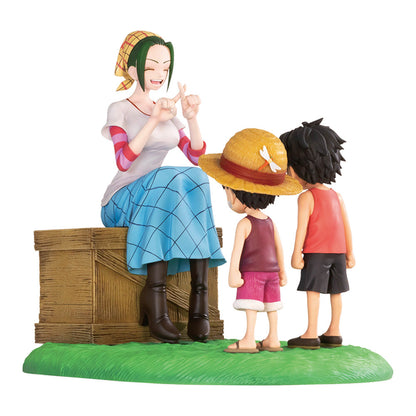 Figurine One Piece - Makino, Ace & Luffy Ichiban Kuji Road to Dawn Revible Moment