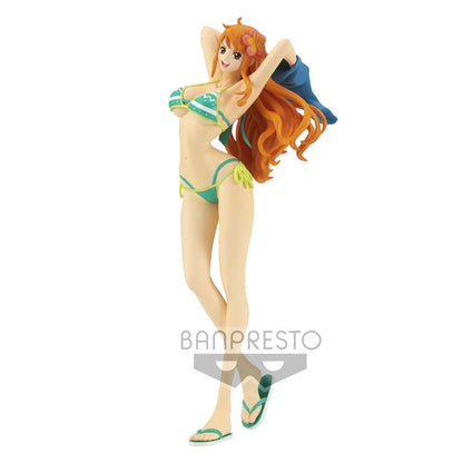 Figurine One Piece - Nami Girls on Vacation Green Ver. A