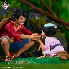 Figurine One Piece - Monkey D. Luffy & Momonosuke Ichiban Kuji New Dawn Revible Moment