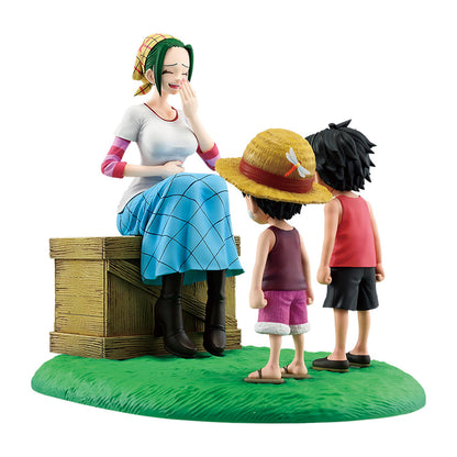 Figurine One Piece - Makino, Ace & Luffy Ichiban Kuji Road to Dawn Revible Moment Last One