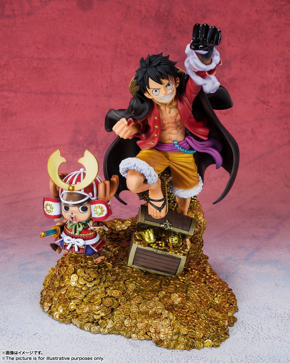 Figurine One Piece - Monkey D. Luffy & Chopper Figuarts Zero 100WT Daikaizoku Hyakkei