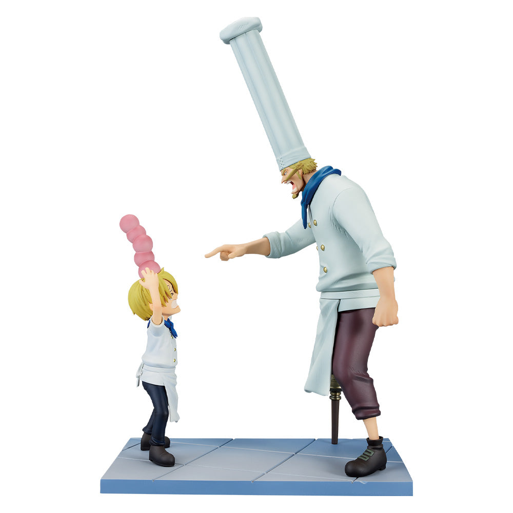 Figurine One Piece - Sanji & Zeff Ichiban Kuji Road to Dawn Revible Moment
