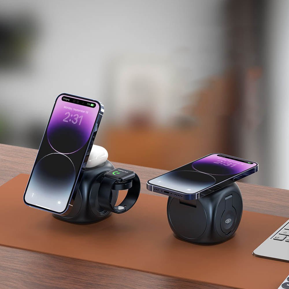 FluxSphere 3 in 1 MagSafe 충전 스탠드 