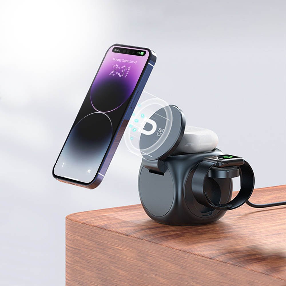 FluxSphere 3 in 1 MagSafe 충전 스탠드 