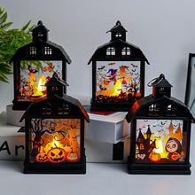 Illuminova Vintage Halloween Lantern with Flameless Candle – Set of 4