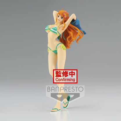 Figurine One Piece - Nami Girls on Vacation Green Ver. A
