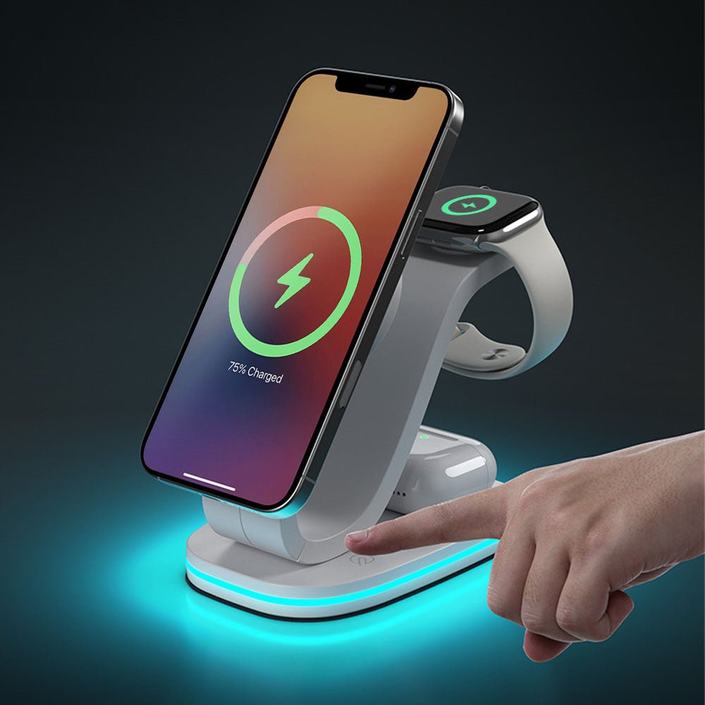iFlow Trio 3 in 1 MagSafe 무선 충전기 