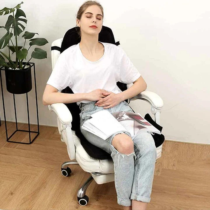 Fashionable Massage Chair Cushion With Heated Neck Pillow