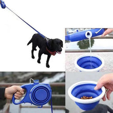 4-in-1 Multifunctional Dog Leash with Water Bottle & Bowl