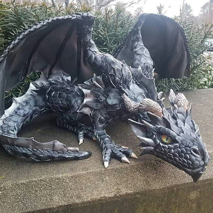 Crouching Dragon Guardian Statue