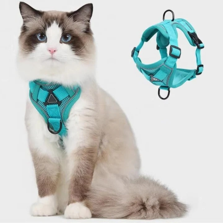 Reflective Cat Harness and Leash Set