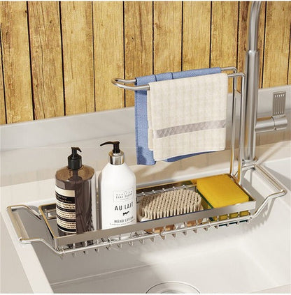 Adjustable Storage Shelf For The Sink